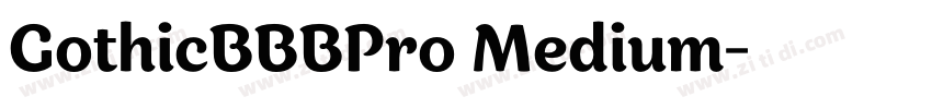 GothicBBBPro Medium字体转换